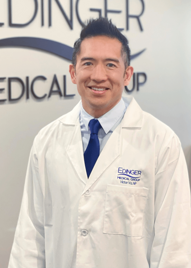 Victor Vo, board-certified Adult Geriatric Nurse Practitioner, comes to Edinger Medical Group with 10 years of experience supporting Senior Adult Day Programs.